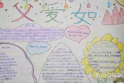 2019年关于父亲节的手抄报简单又漂亮