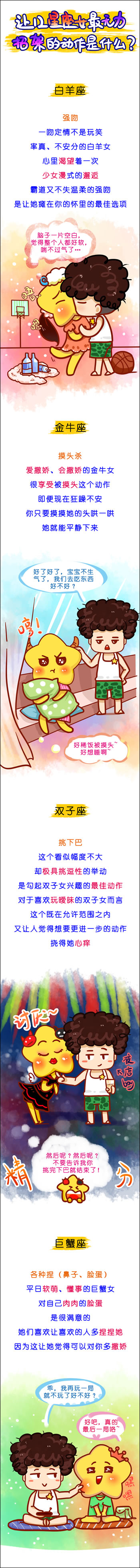 让12星座女最无力招架的动作是什么