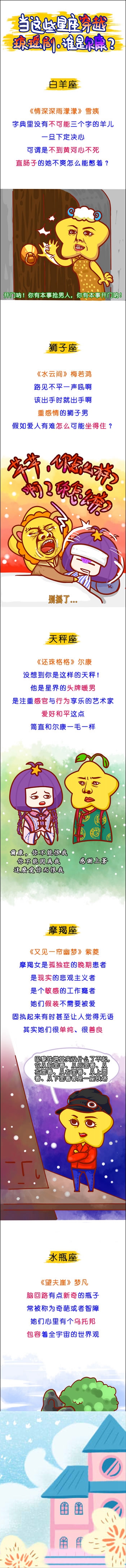 当这些星座穿越琼瑶剧 谁是尔康