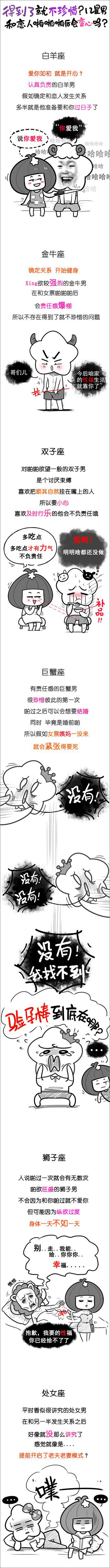 得到了就不珍惜 12星男和恋人啪啪啪后会变心吗